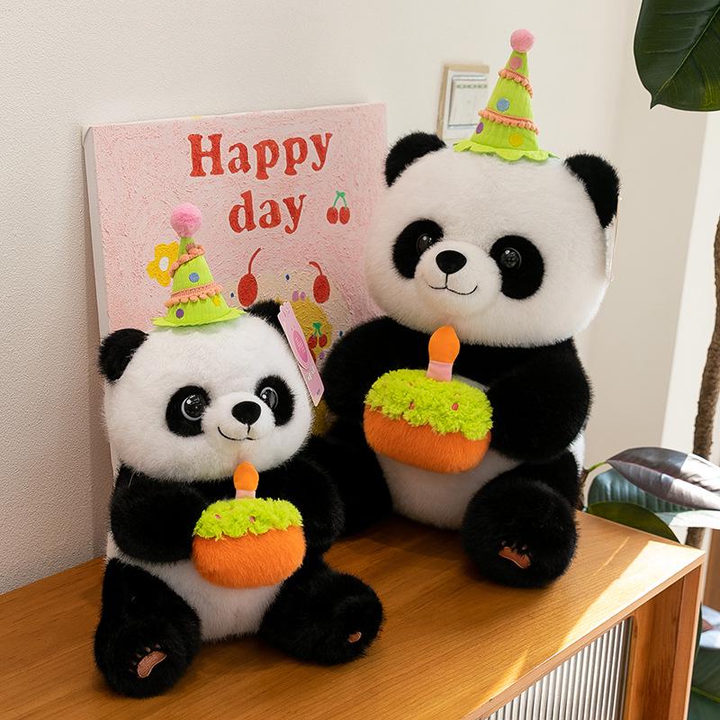 Adorable Panda Birthday Plush Toy for Kids - Gift for Boys & Girls