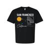 San Francisco California Graphic Tee Unisex T Shirt With Abstract City Art Desig