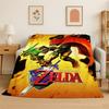 Classic Z-Zelda Cartoon Games Soft Flannel Throw Blanket,Cozy Blanket for Bed,Couch,Sofa,Bedroom,Living Room,Picnic Kids Camping