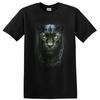 T-shirt Pantera Nera Felino Feroce Ritratto Occhi Gialli Maglietta Natura