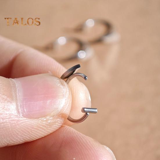 2 par leppe negler Halloween cosplay hoggtenner rustfritt stål glatt ikke-piercing polert maskerade partyshow Leppesmykker leppestifter