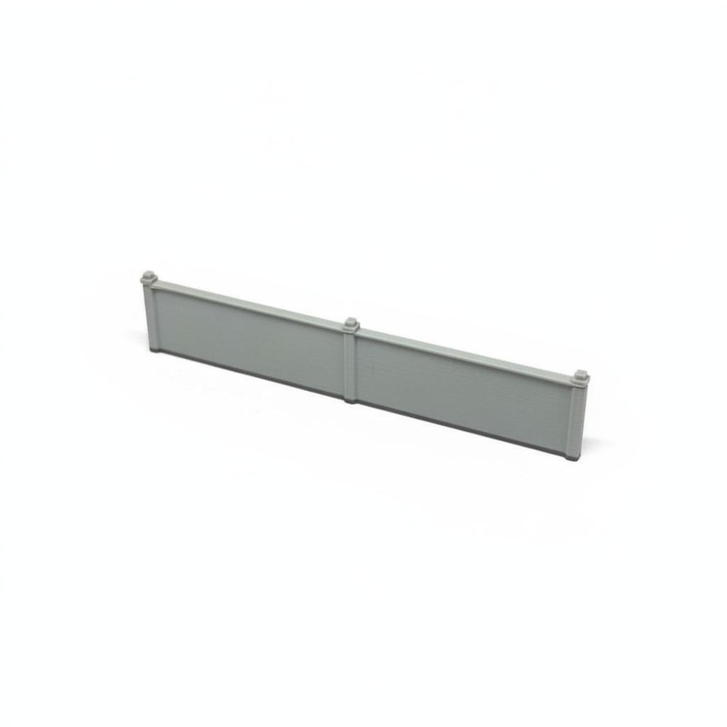 Fence Wall Panel NScale Diorama Gray Model Train for Hobbyists, Rail