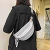 Chest Bag Men Women's Crossbody Bag Waist Bag Student Embroidered Satchel