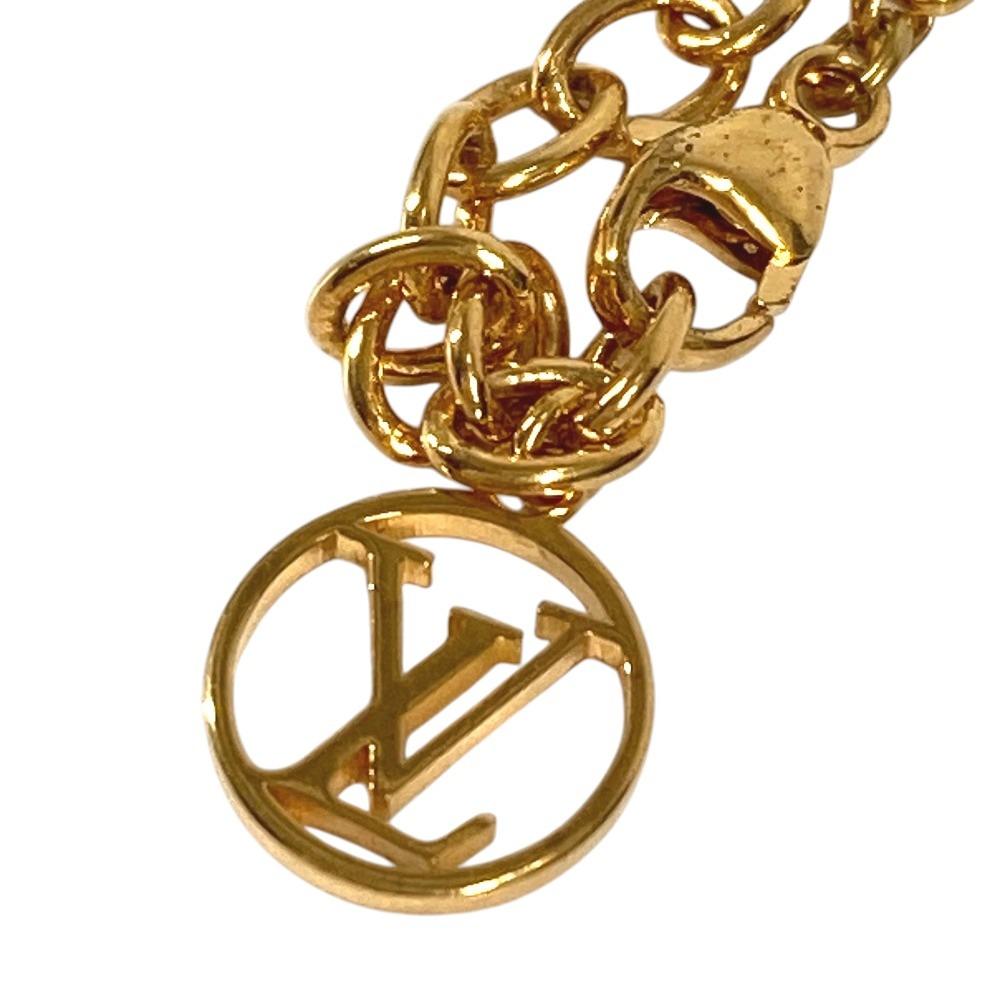 Louis Vuitton M00563 Monogram LVBracelet LV Rocky Chain Bracelet Metal Gold