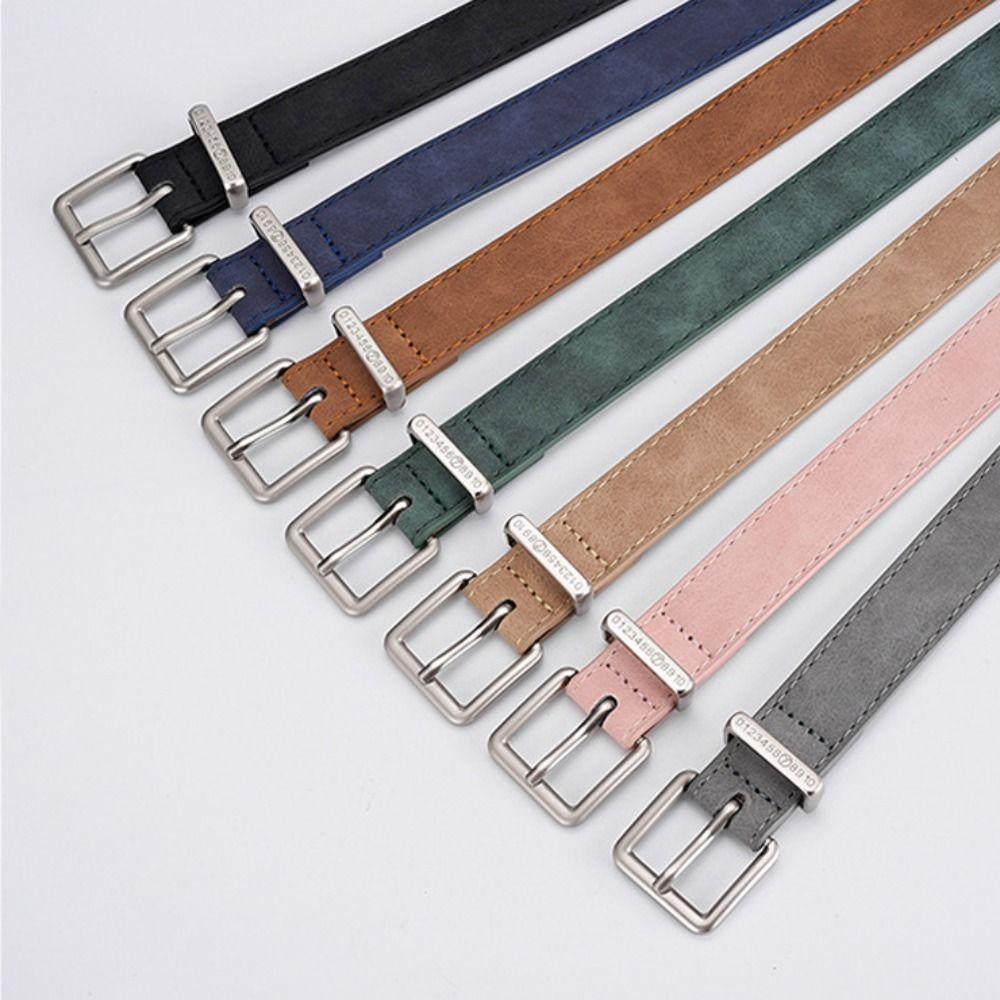 Luxury Design Brand Matte Pin Buckle Waistband Women Trendy Waist Strap Trouser Dress Belts