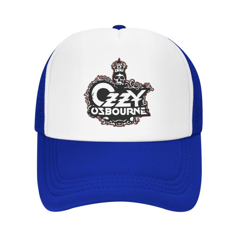 Custom Ozzy Osbourne Metal Hard Rock Print Mesh Baseball Cap Unisex Breathable Sun Hats Outdoor Sports Adjustable Snapback Hat