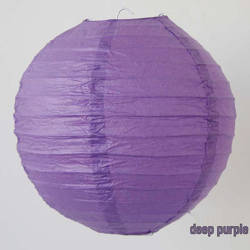 Colorful Handmade Paper Lanterns for Mid-Autumn Festival - Red DIY Round Lanterns for Shopping Mall Decoration