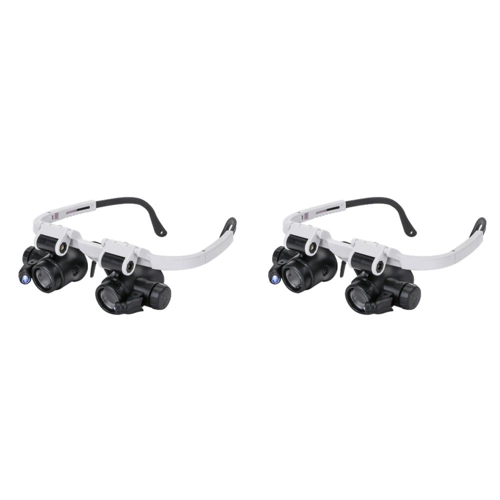 1-3Pcs LED Magnifier Glass Loupes 8X/15X/23X Lens Reading Repair Magnifying Eyewear Observation Loupe for Coin Stamps Jewelry