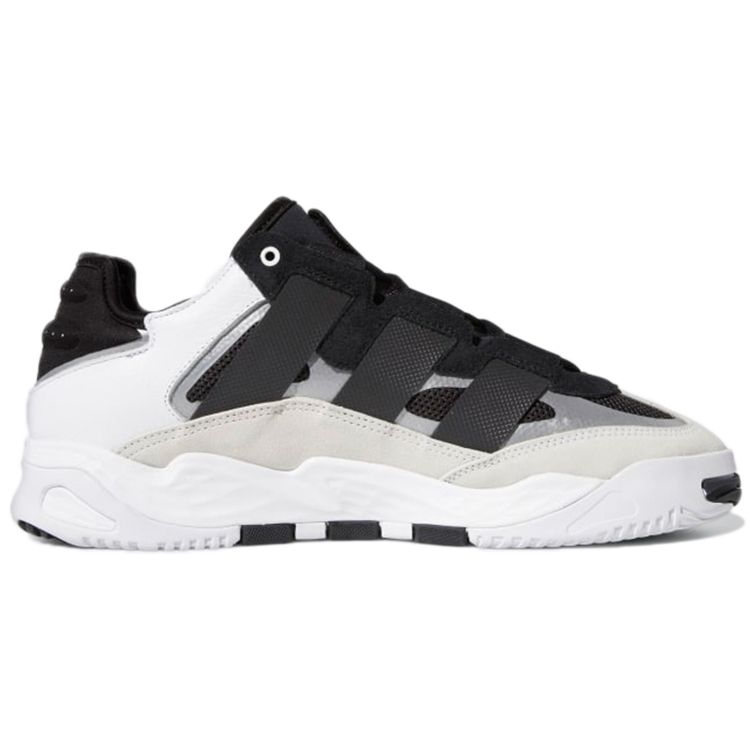 Adidas Niteball Black White Unisex Sneakers Core-Black Cloud-White Silver-Metallic H67360