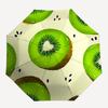 1pc Kiwi Pattern Automatic Folding Umbrella - Compact 8-Rib Design, Durable Plastic & Iron, Daily Use Z1230069