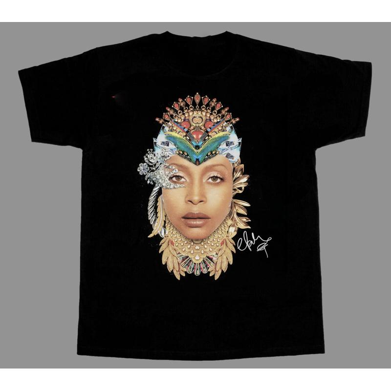 

Erykah Badu Signature T Shirt Cotton Black Size S To 5Xl S разноцветный