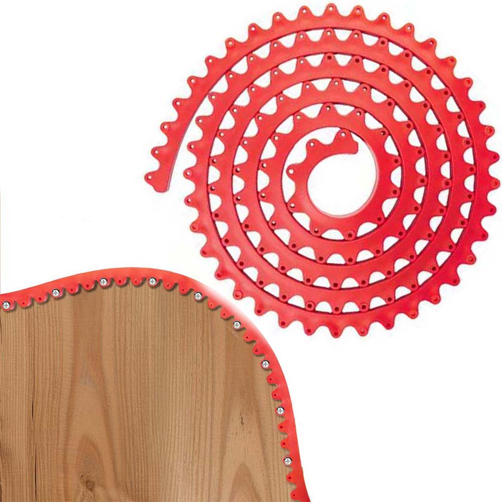 1pc 1/2M Woodworking Profiling Strip Gear Driven Flexible Curve Template Guide Adjustable Profiling Strip For Pattern Transfer