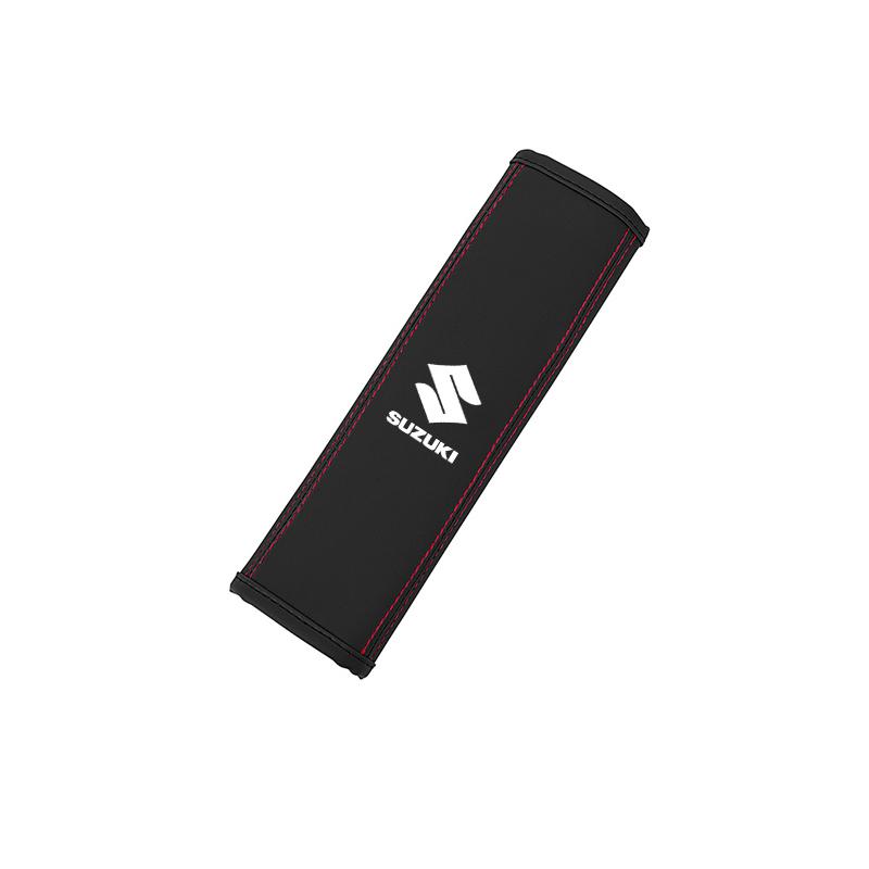 Car Seat Belt Cover Leather Safety Belt Shoulder Protector For Suzuki Swift Ignis Alto SX4 Splash Baleno Car Interior Accessory