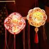 Traditional 2025 Snake Year Portable Lantern PVC Children Handheld Lantern  Mid-Autumn Festival
