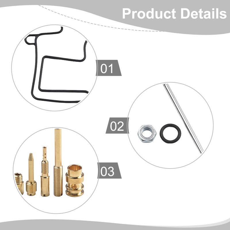 Carburetor Rebuild Kit with Jet Gasket for CR125R 2004 2007 Motorcycles Compatible with For Mikuni For TMX 38 Repair Set