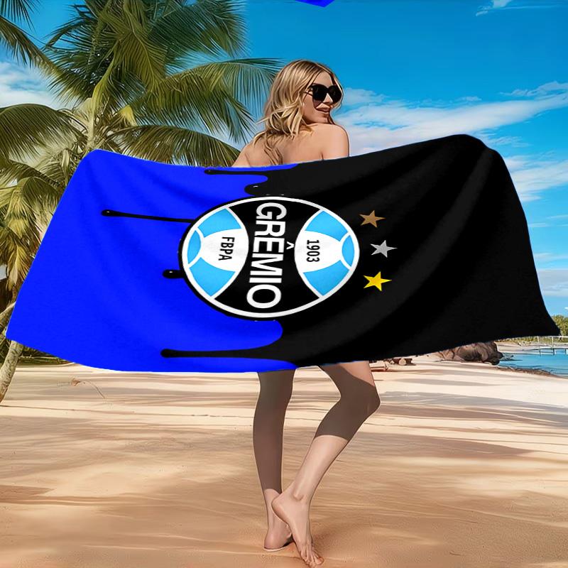 Gre-mio Football Badge Printed Microfiber Beach Towel, Soft And Absorbent, Quick-Dry, Ideal for Summer Travel, Beach Essential, Swimming Pool