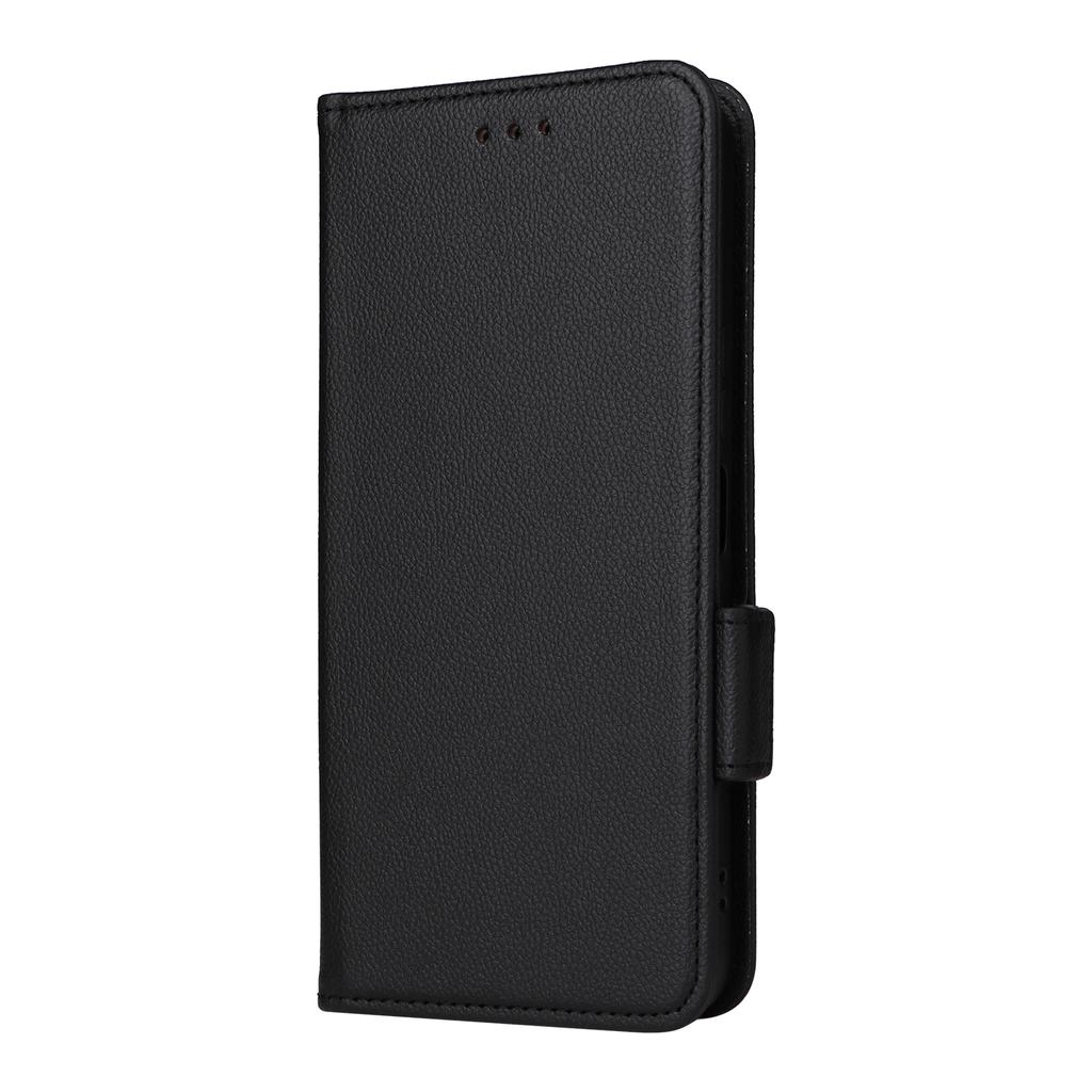 For Honor X5b/X5b Plus Case with Wrist Strap Litchi Texture PU Leather Wallet Phone Cover