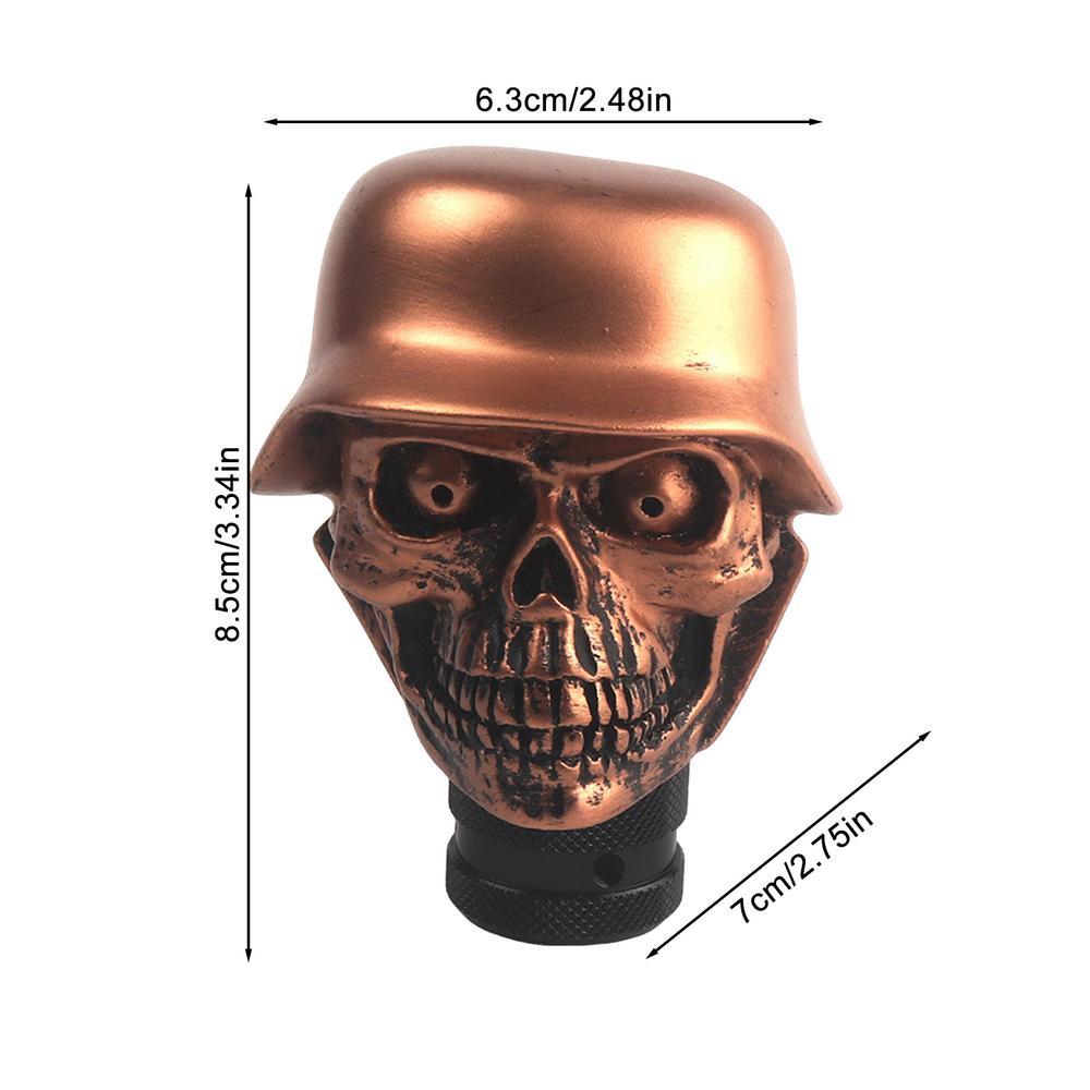 Auto Gear Shift Knob Decor Unique Skull Resin Vehicle Gear Stick Car Shift Lever Cover Car Interior Decoration Accessories