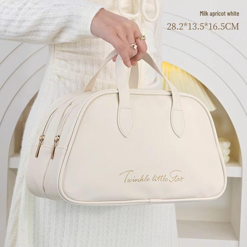 

2025 Высококачественная Портативная Водонепроницаемая Дорожная Косметичка Большой Вместимости белый