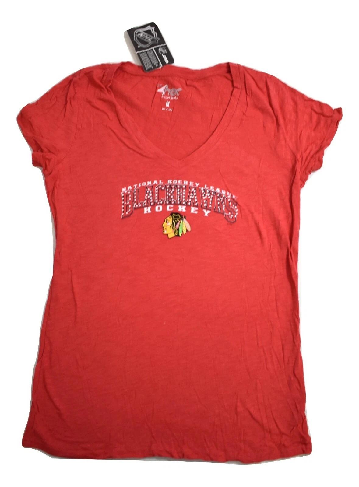 G-III 4 Her By Carl Banks Womens Chicago Blackhawks Hockey Shirt NWT M S