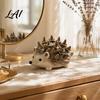 Resin Jewelry Organizer Hedgehog Ring Holder Cute for Rings Waterproof Animal Decorative Tray Storage Vanity Dresser Bathroom Gift Women