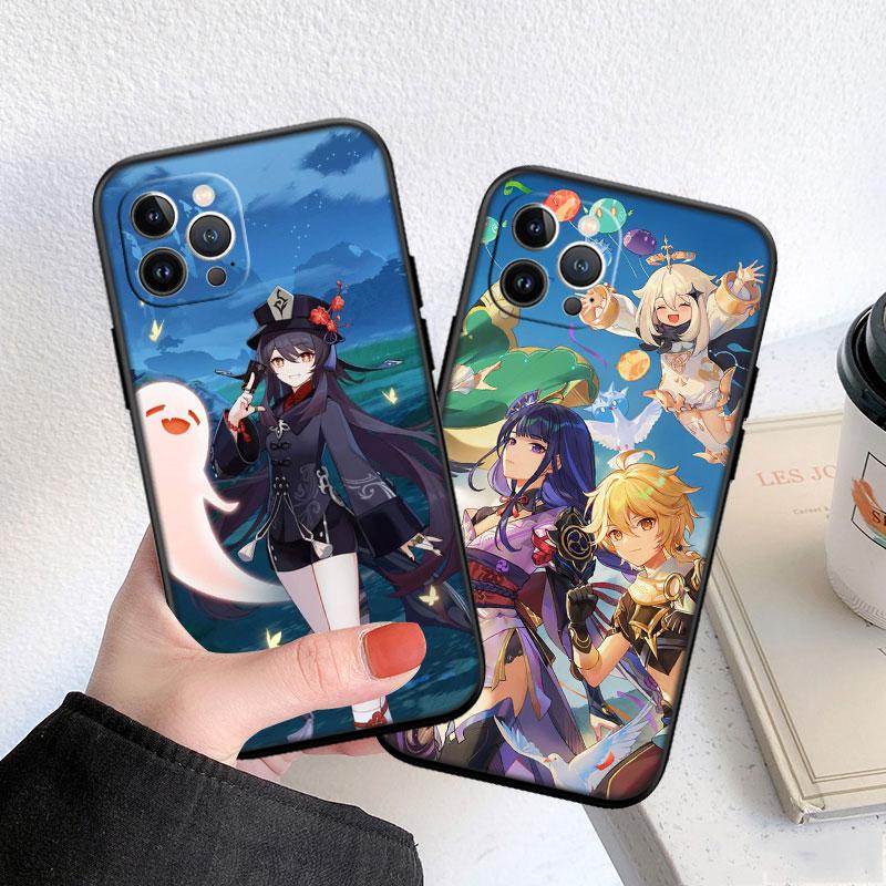 CJ60 Genshin Impact Soft Shell Phone Case for Redmi Note 10 11 12 Pro Max 10S 10C 10T 11A 11S 12S 12C
