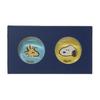 Marimo Craft Snoopy Chef Series Glass Chopstick Rest 2-Piece Set, Snoopy & Woodstock, Approx. 3.5cm Diameter, SPZ-3183, Puffy Glass Finish