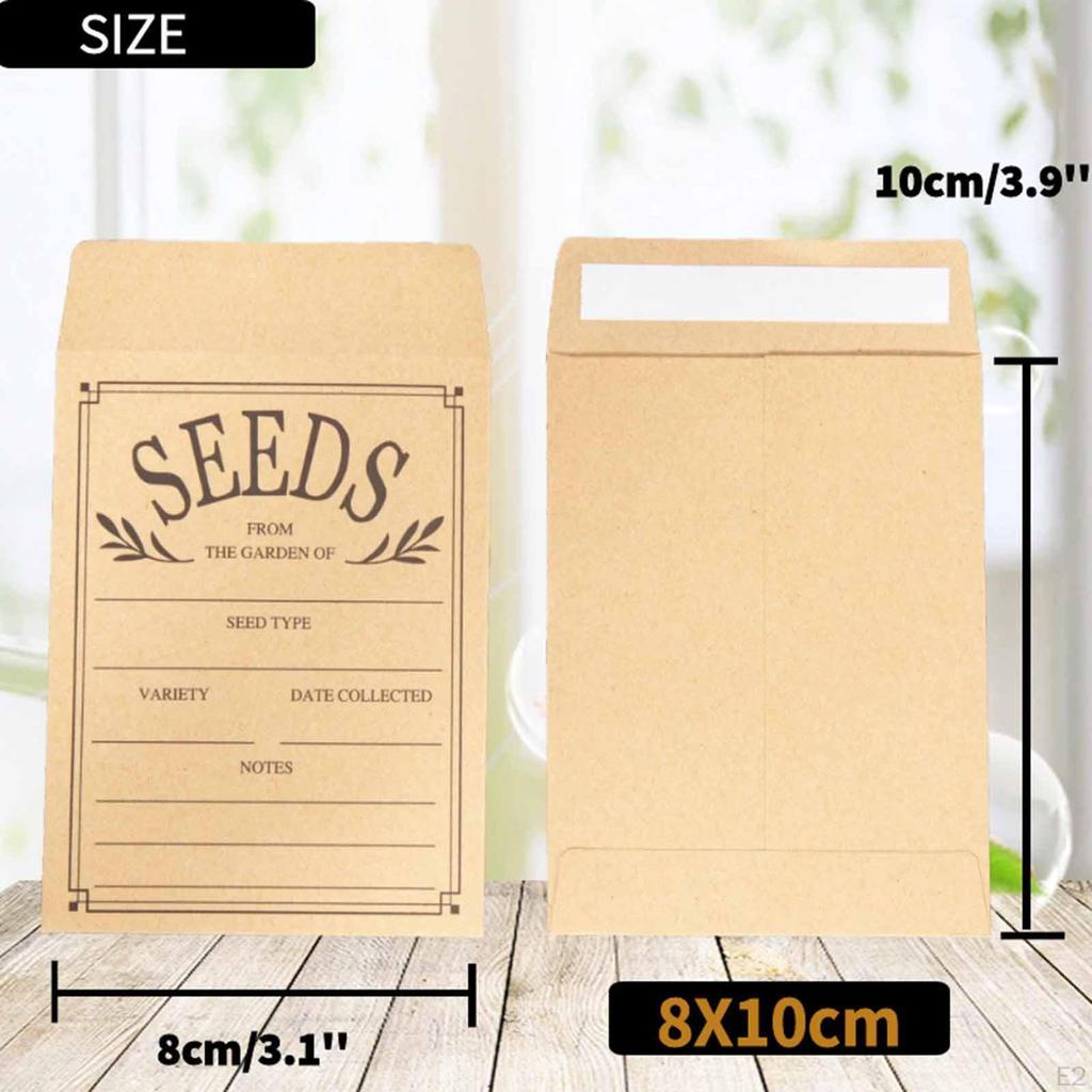 100Pcs Envelopes Reusable Container Organizer Packets for Organizing Small Items Flower Storage