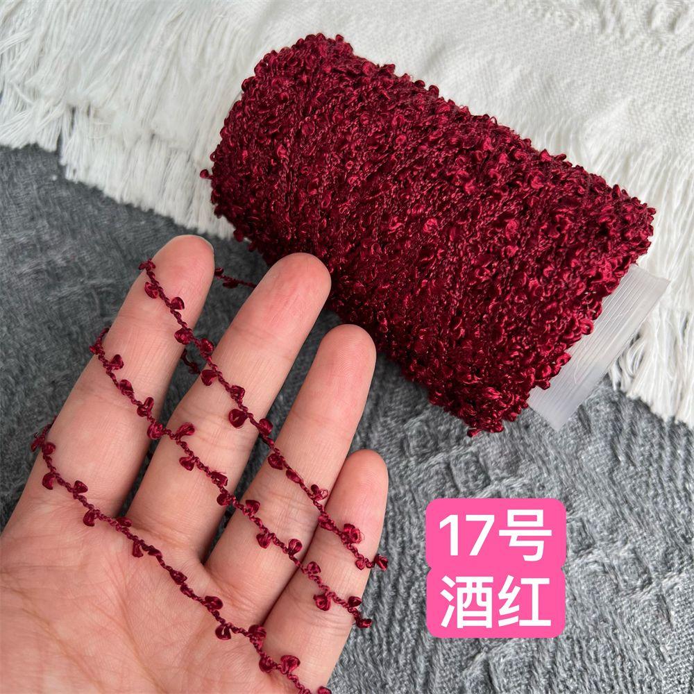 100G Glossy Ear Yarn, Bilateral Small Circles, Hand-mixed Wiring, Hand-woven Fancy Yarn DIY Knitting&Crocheting