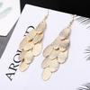 European and American Earrings, Fashionable Styles, Fashionable Metallic Exaggerated Tassels, Elegant Long Trendy Element Earrings and Pendants
