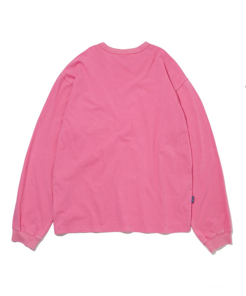 PENFIELD Washed Basic Pocket Long Sleeve T-Shirt Pink_Fs1Kt41U