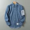 TB Foreign Trade Tail Goods European and American Style Classic Four-Bar Shirt