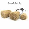 3Pcs/Set Boar Hair Car Wash Brush Exterior Interior Detail Bristle Brushes  Auto Detail Tools