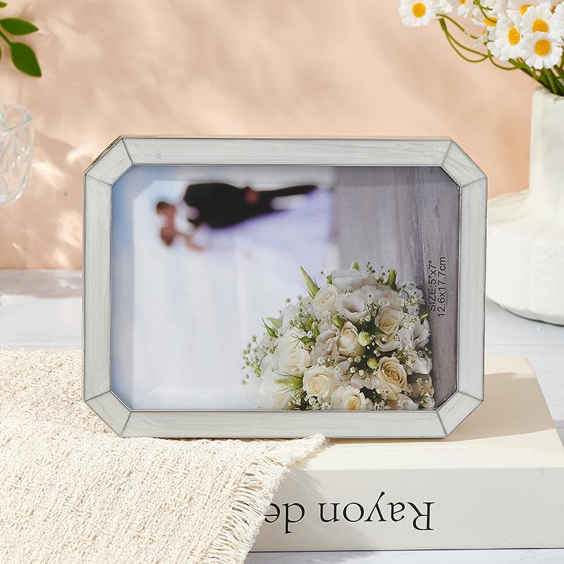 Elegant Korean-Style Zinc Alloy Photo Frame