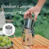 1-4Pcs/Set Outdoor Camping Cup with Handle Stainless Steel Beer Water Cups Camping Mug Tourist Tableware Picnic Utensils Travel
