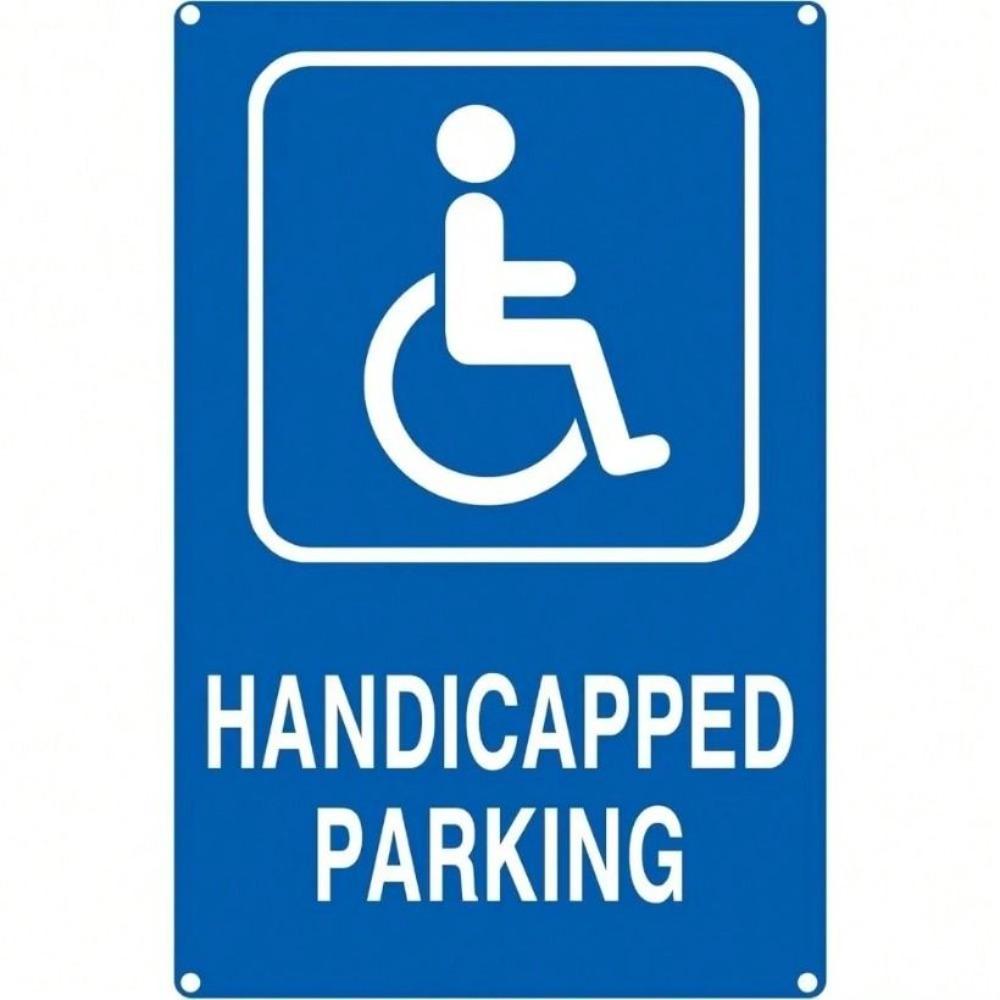 Metal Wall Art Decor, Parking Sign Rustproof Aluminum