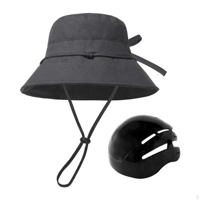 Trendig avslappnad bucket hat med krockskydd för sommarpromenader på gatan