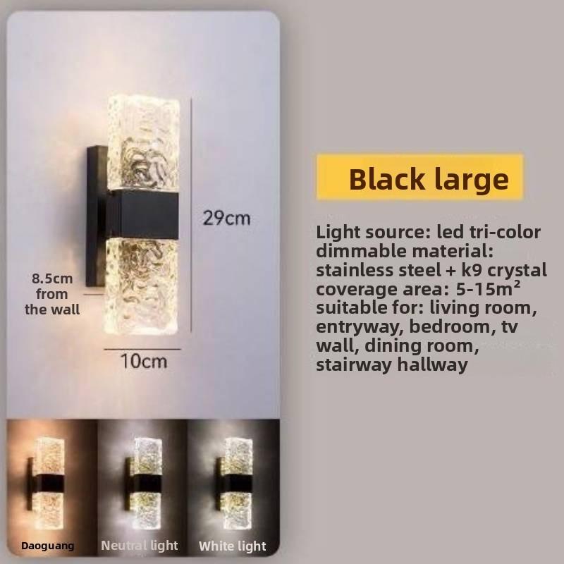 Modern Crystal Wall Light With Led Lamp And Wall For Bedroom And Living Room Decor