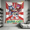 Samurai Pizza Cats Pattern Home Decor Tapestry, Wall Hanging, Decorative RV Wall Cloth.SGT0917510
