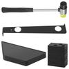 23Pcs Wood Floor Installation Kit Complete Laminate Wood Flooring Tool with Double Faced Hammer Heavy Duty Pull Bar Tool