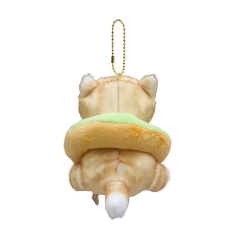 Stylish Shark Cat Plush Toy In Yellow And Gray Color Adorable Design Donut