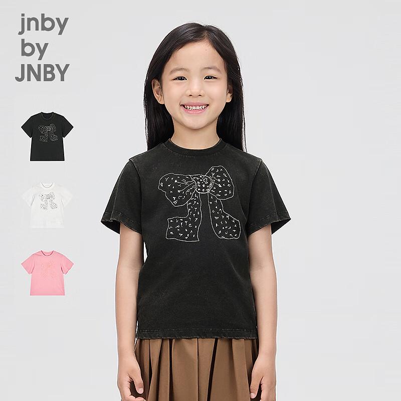 JNBY Girls Spring Cotton Short Sleeve T-Shirt