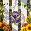 Acrylic Halloween Puzzle Suncatcher, 7.87 Inch Sun Catcher Window Cute Decorations Hanging Ornament, Ideal for Gifting and Home Decor Ornament