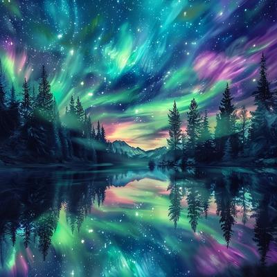 Pittura Diamante Fai da Te Nuovo 2024 Aurora Fantastica 5D Completa Quadrata Rotonda Mosaico Paesaggio Hobby Creativi Decorazione Murale
