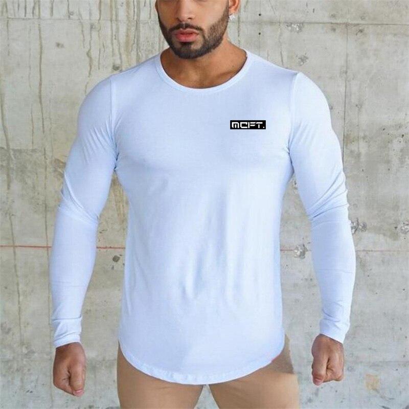 

Muscleguys осенне-зимняя мужская спортивная футболка для бега с длинными рукавами, эластичная мягкая футболка для фитнеса и тренировок XXL белый