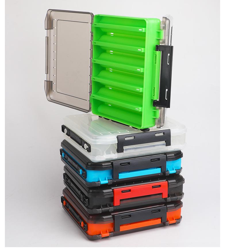 Zweischichtige doppelseitige Angelköder-Aufbewahrungsbox
