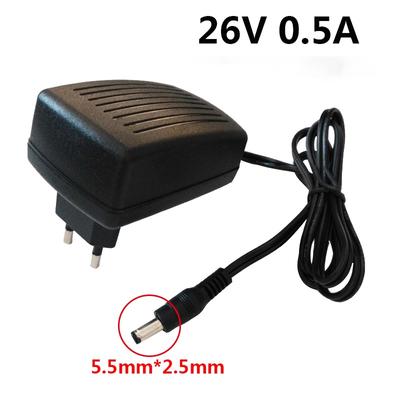 26 V 500 mA 0,5 A universalus maitinimo šaltinio sieninis adapteris AC 110 V 220 V į DC 26 voltų keitiklis 5,5 mm * 2,5 mm adapteris