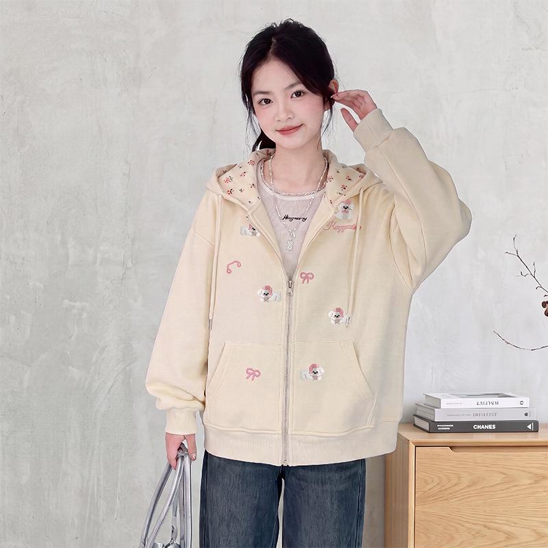 Girls' Stylish Hooded Autumn Coat 2026 - Fashionable & Sweet Children's Top