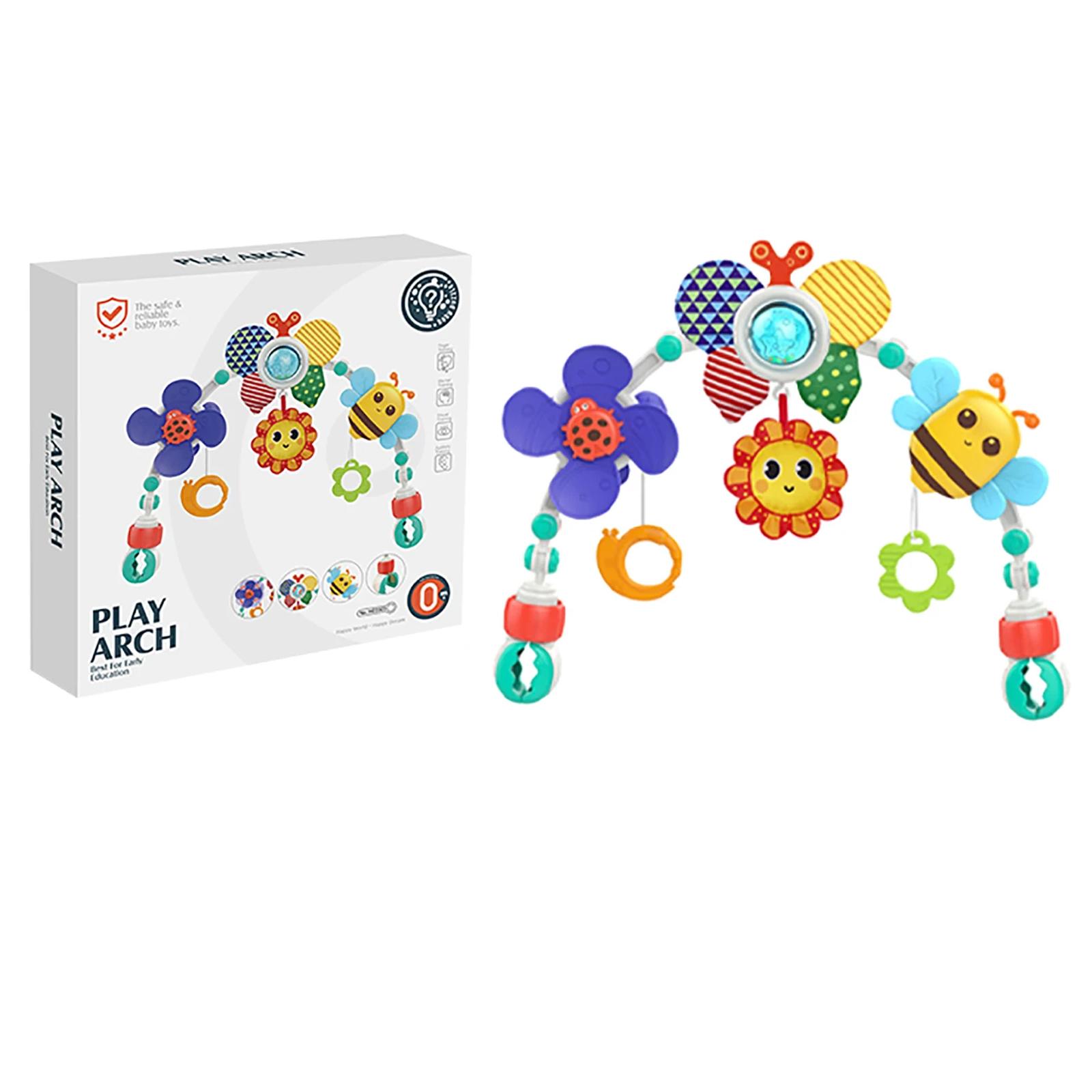 Игрушки на дугу для детской коляски Игрушка для шезлонга Активная дуга для коляски Игрушки для сенсорного развития Игрушки на дугу для автокресла Игрушки для развития мелкой моторики