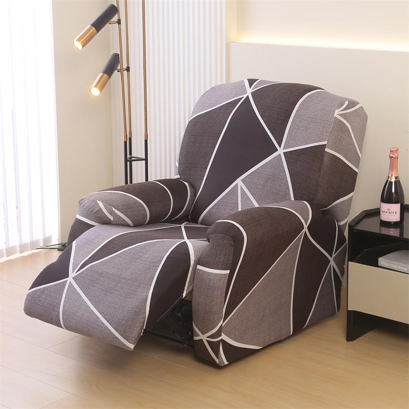Recliner Chair Covers 4-Pieces Flexible Reclining Chair Protector Gentle Reclining Chair Furniture Cover Sofa Shield With Flexible Bottom